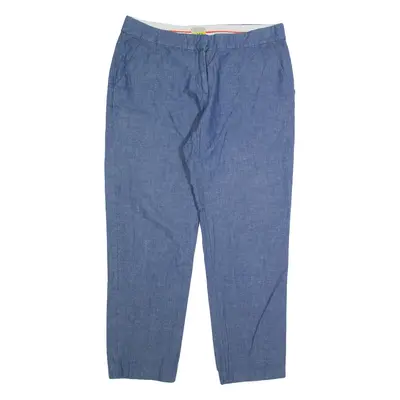 HOBBS LONDON Workwear Mens Trousers Blue Regular Tapered W30 L25