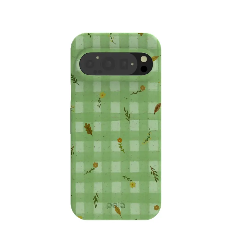 Sage Green Fall Gingham Google Pixel 9/9 Pro Case