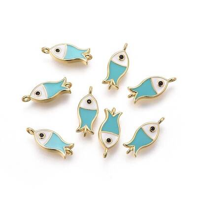 Brass Enamel Links