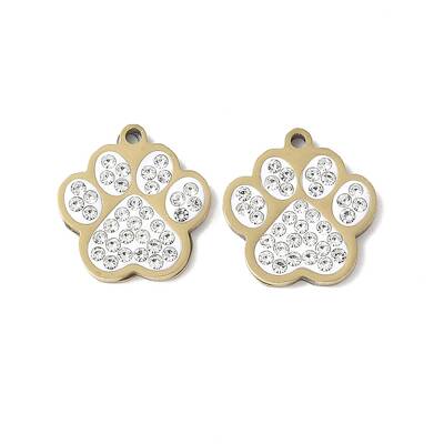 201 Stainless Steel Rhinestone Pendants