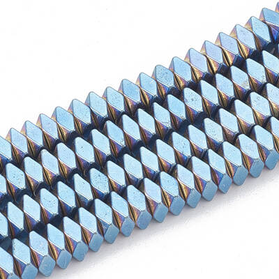 Electroplate Non-magnetic Synthetic Hematite Beads Strands