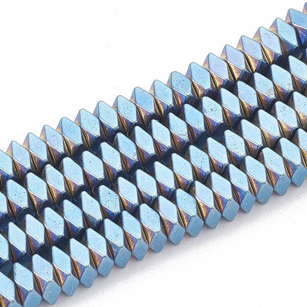 Electroplate Non-magnetic Synthetic Hematite Beads Strands