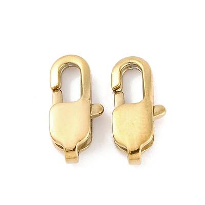 Ion Plating(IP) 304 Stainless Steel Lobster Claw Clasps