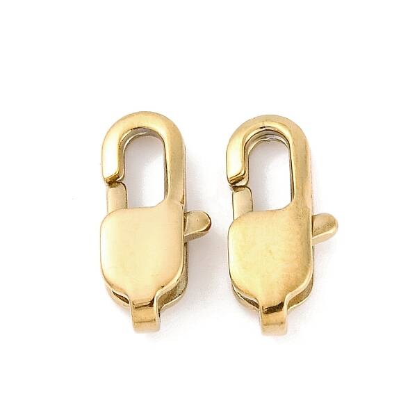 Ion Plating(IP) 304 Stainless Steel Lobster Claw Clasps