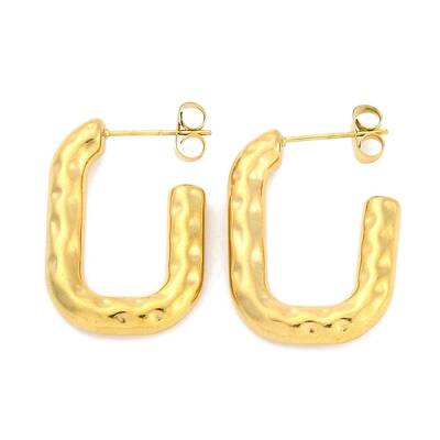 Ion Plating(IP) 304 Stainless Steel Stud Earrings