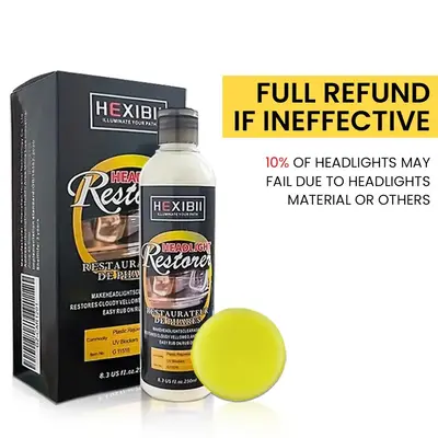 Car Headlight Restoration Kit,headlamp Cleaner for Headlight Oxidation Yellowing,Car Cleaning Tool,Auto Refurbish Agent for t...