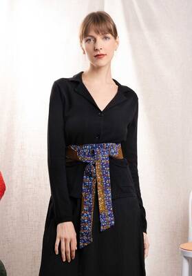 Belt Belt1 Blue-Brown | Color: BLUE BROWN | Size: U