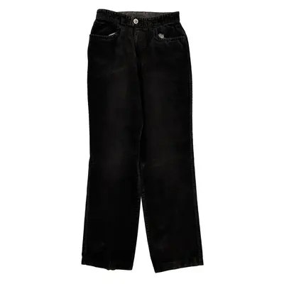 Oakley Cord Trousers - 28? Waist Black Corduroy