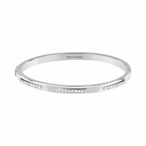 Trussardi Bracciale Da Donna In Acciaio Massiccio Con Cristalli Concept Tjayy06