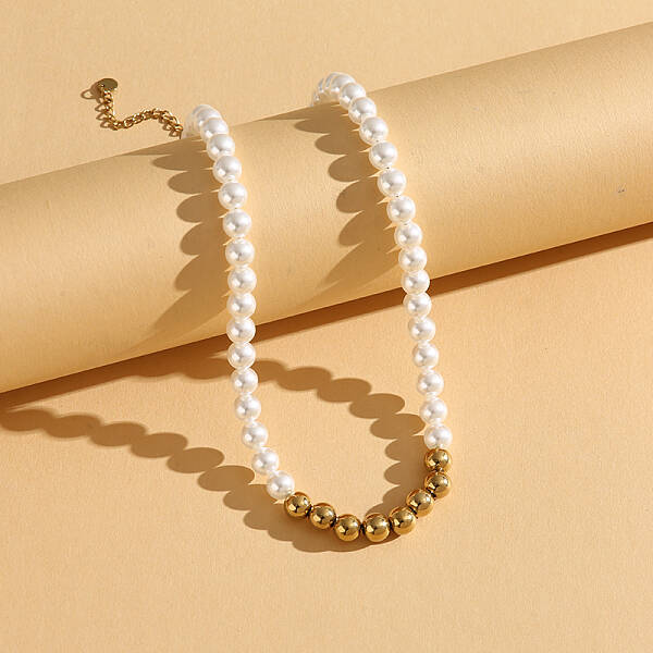 French Style Shell Pearl Beaded Necklaces