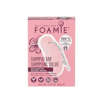 Foamie Shampoo Per Capelli Danneggiati Hibiskiss (Shampoo Solido) 80 G