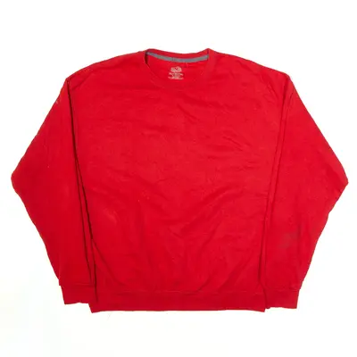 FRUIT OF THE LOOM Sweatshirt Red Mens XL