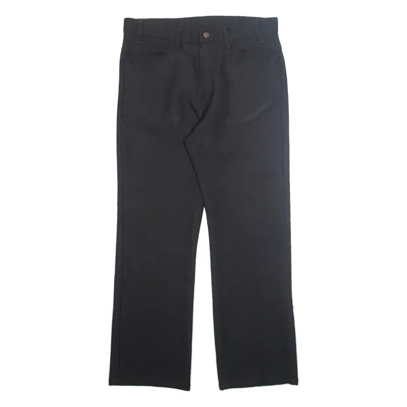 LEVI'S Womens Trousers Black Regular Straight W34 L29