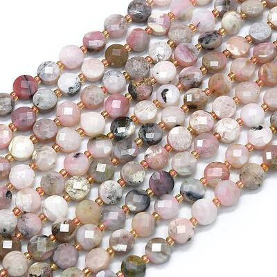 Natural Pink Opal Beads Strands