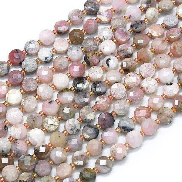 Natural Pink Opal Beads Strands