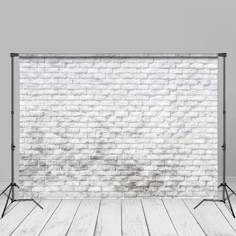 Pastoral White Brick Photoshoot Studio Backdrop - Aperturee
