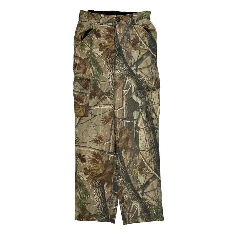 Age 15 Unbranded Camo Cargo Trousers - 26W 29L Camo Cotton Blend | Size: 26″ waist