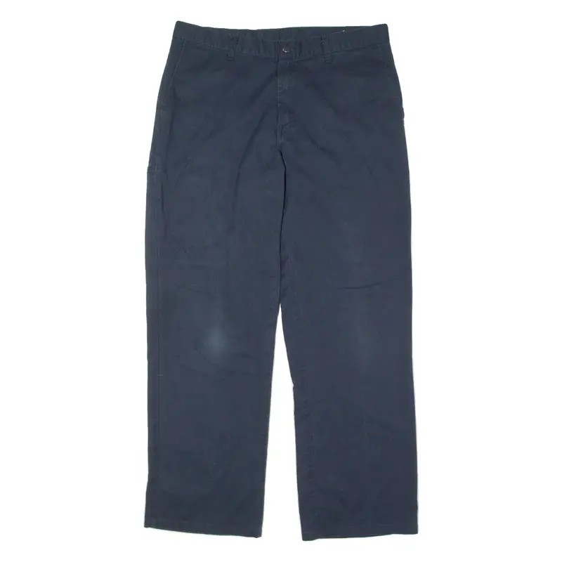 DICKIES Workwear Mens Trousers Blue Regular Straight W36 L32