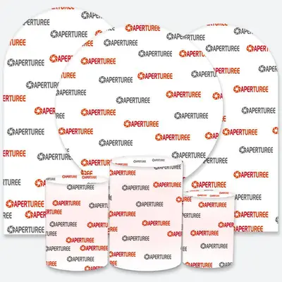 Custom Chiara Arch Backdrop with Round Backdrop Kit