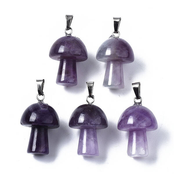 Natural Amethyst Pendants