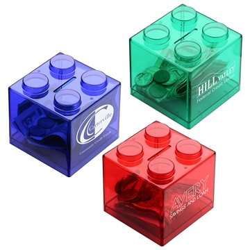 100 Customized Money Stack Coin Bank - Stackable