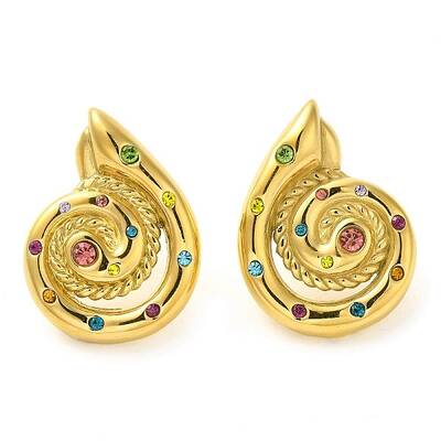 Snail 304 Stainless Steel Stud Earrings