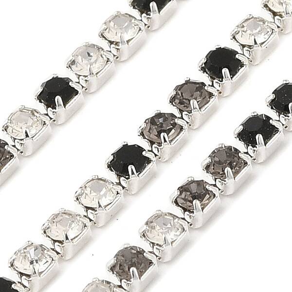 Rhinestone and Iron Cup Chain