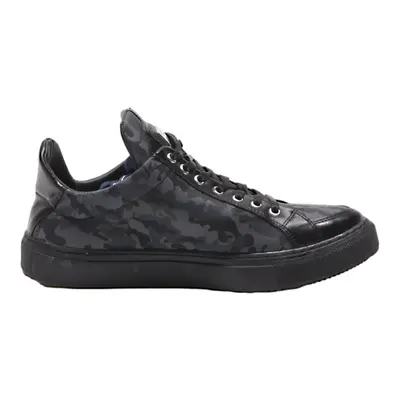 PHILIPP PLEIN Sneaker Trainers Black Leather Mens UK 6.5