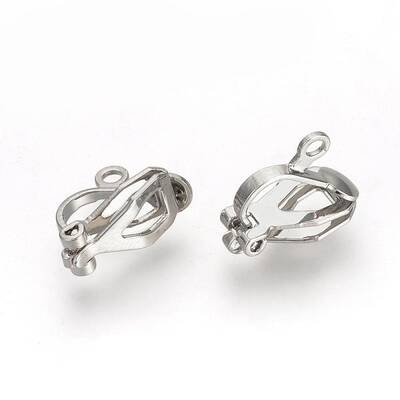 Iron Clip-on Earring Findings