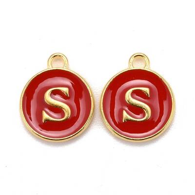 Golden Plated Alloy Enamel Charms
