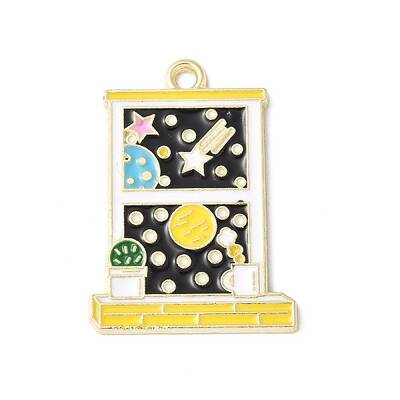 Alloy Enamel Pendants