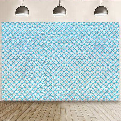 Fishscale Pattern Polyester Fabrics