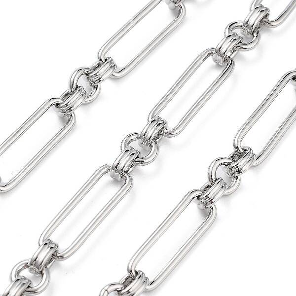 Rack Plating Brass Oval Link Chains