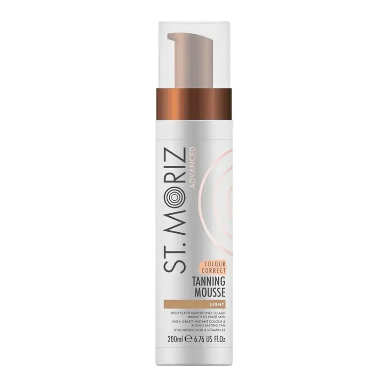 St. Moriz Abbronzatura Correttiva del Colore Idratazione Mousse Per il Viso 200 ml