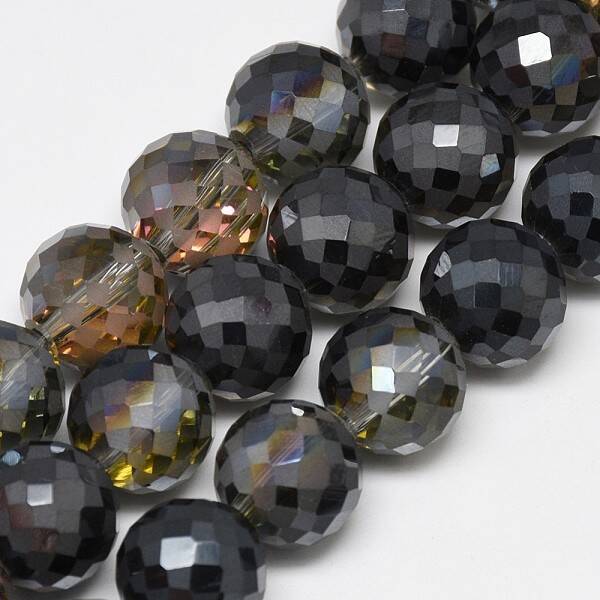 Electroplate Glass Beads Strands
