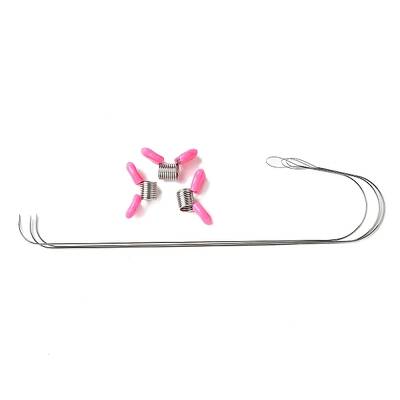 3Pcs Steel Big Eye Beading Needles