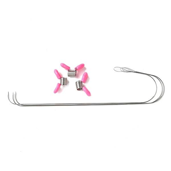 3Pcs Steel Big Eye Beading Needles