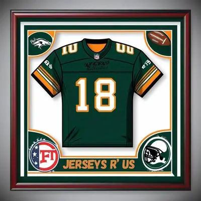 PYD Custom Football Framed Jersey Authenticated