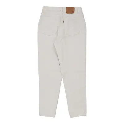 512 Levis Slim Fit Jeans - 30W UK 12 White Cotton
