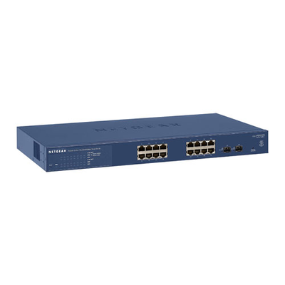 Netgear GS716T-300NAS | Prosafe GS716T 16 x RJ-45 Ports 10/100/1000Base-T + 2 x SFP Ports Layer 3 Managed Gigabit Ethernet Ne...