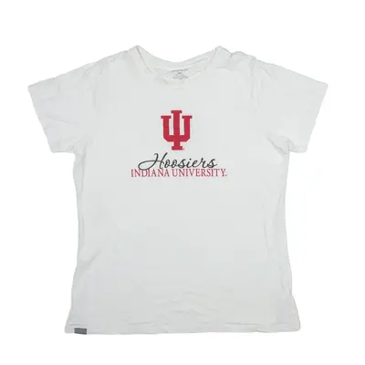 JANSPORT Hoosiers Indiana University USA T-Shirt White Short Sleeve Womens 2XL