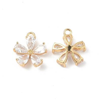 Brass Pendants with Clear Glass