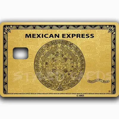 mexican express debit card stickers