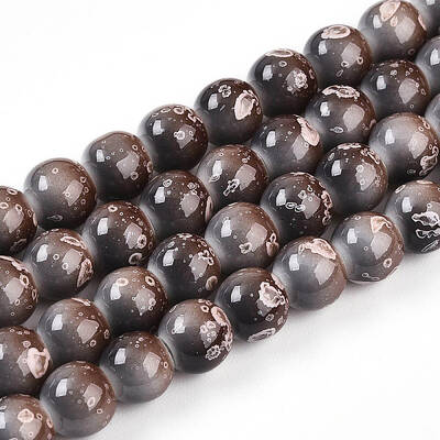 Baking Painted Glass Beads Strands