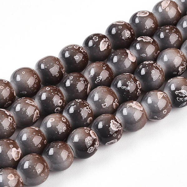 Baking Painted Glass Beads Strands