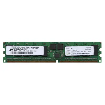 Micron MT9VDDF3272Y-40BG3 | 256MB DDR-400MHz PC3200 ECC Registered RDIMM CL3 1Rx8 2.5V 184-Pin Memory Module