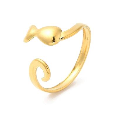 Ion Plating(IP) 304 Stainless Steel Cuff Finger Rings