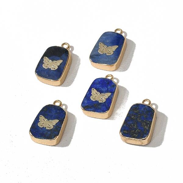 Dyed Natural Lapis Lazuli Pendants