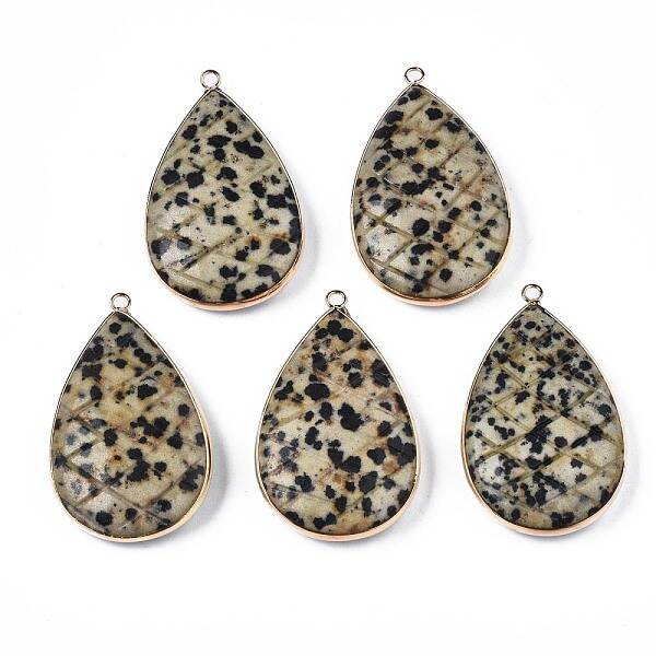 Natural Dalmatian Jasper Pendants