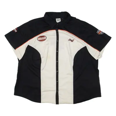 HARLEY DAVIDSON Womens Plain Shirt Black L